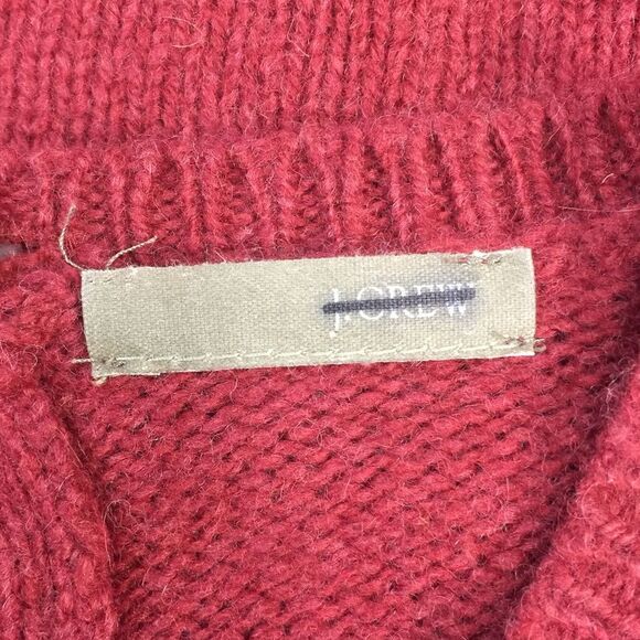 J Crew Wool Knit Pullover Sweater Red Small - Picture 6 of 6